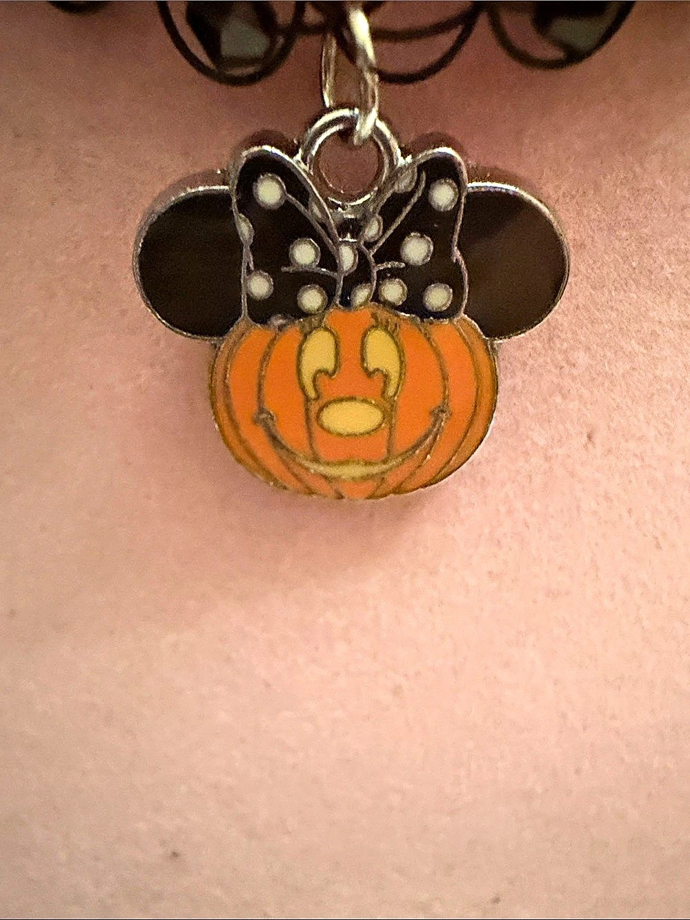 Disney Halloween Mouse Pumpkin Pendant Tattoo Choker